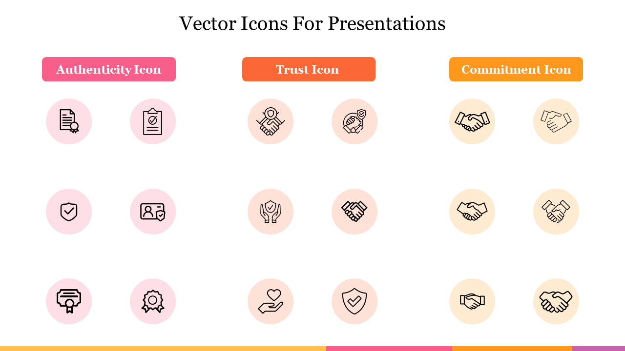 Vector Icons For Presentations